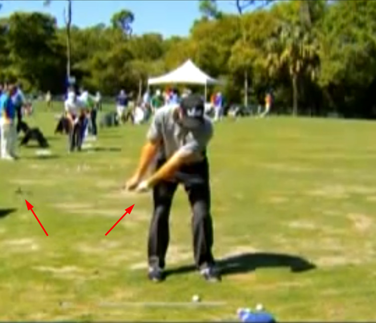 Jim Furyk doesn't rotate the clubhead much during takeaway.