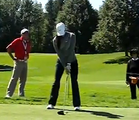 Michelle Wie in her address position.